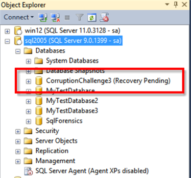 Mssql Recovery Pending